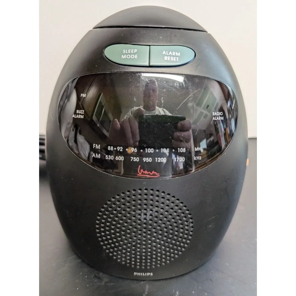 Michael Graves Post Modern Clock Radio Philips 5H33 Alarm Audio